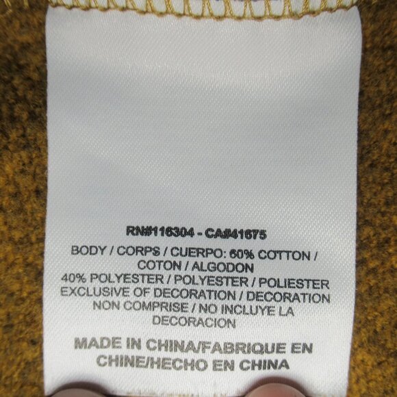 ✨Converse Heathered Mustard Yellow Quarter-Zip Hoodie | Size XS - Picture 10 of 13